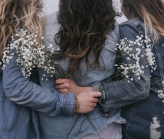 group of women facing backward