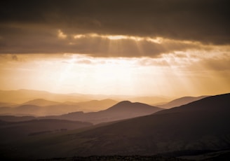 silhouette of mountains
